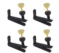 4x Violin Fine Tuners Adjusters Fiddle Parts 1/4-1/2 Universal Black