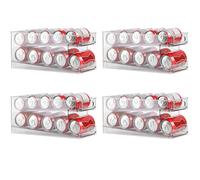 4x Vossbach Refrigerator Can Organizer 250ml/330ml Beverage Can Dispenser