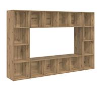 vidaXL TV Cabinet Set 4 pcs Brown 37 x 37 x 142.5 cm Engineered Wood