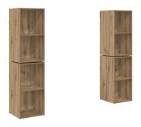 4x Wall-mounted TV Cabinets TV Stand Lowboard Chipboard Multi Colours vidaXL