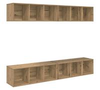 4x Wall-mounted TV Cabinets TV Stand Lowboard Chipboard Multi Colours vidaXL