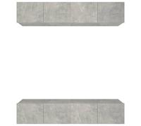 4x Wall TV Cabinets Media Unit Furniture Multi Colours Multi Sizes vidaXL