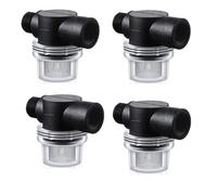 4X Water Pump Strainer Filter, RV Replacement 1/2 Inch Twist-on Pipe Strainer Compatible with or Pumps