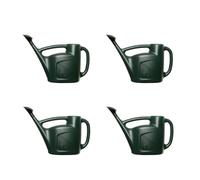 4x Watering Can for Garden Plants Indoor & Outdoor with Detachable Sprinkler Rose Lightweight Water Sprinkler- Green - 6L