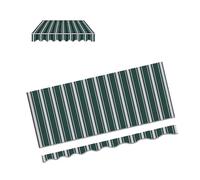 4x Waterproof Replacement Fabric for Retractable Awning Outdoor Sunshade Canopy Material Manual Patio Shade Cloth (Green 7x/23x10ft)