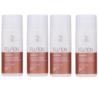 4x Wella Professionals FUSION Intense Repair Shampoo Travel Size 50ml