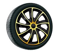 4x Wheel Trims 14 Inch Gold Quad NRM Set of 4 Hubcaps 14 Inch Gold