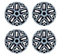 Universal hubcaps NRM The Best Bicolor 4 pieces wheel trims (Azure and black, 16")