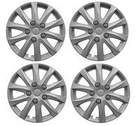 4x Wheel Trims Hub Caps 15" Covers fits Mazda 1, 2 & 3 in Silver