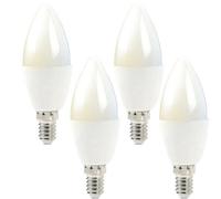 4X Wifi Colour Change Led Light Bulb 4.5W E14 Warm Cool White Mini Dimmable Lamp
