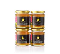 4x Wildflower Honey 250g Caravella Fine Food | Italian Raw Unpasteurized Summer Harvest | Creamy Floral & Fruity| Energy Boosting Vitamines & Antioxidants | Perfect for Tea Yogurt Picnics BBQ Glaze