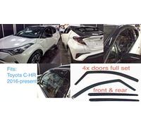 4x Wind Deflectors for Toyota C-HR 2016 2017 2018 2019 2020 2021 2022 2023 Acrylic Glass