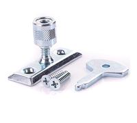 4X Window Locking Stays Fasteners | Metal Turn Latch Casement Locks with Screws & Key
