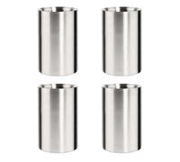 4x Wine Cooler Stainless Steel Double-Layer 18 CM x Ø 12,2 Champagne Bottle