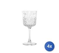 4x Wine Glass Pasabahce Timeless 4 Pieces 33cl And Ø8.8cm