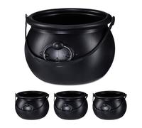 4x Witch cauldron Halloween Candy Bucket Sorcerer's Bowl 100 g Witch's Cauldron