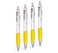 4x Yellow Ballpoint Pen - DUNDEE City Scotland Travel Destination Keepsake Memory Modern Style #216186