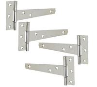 4X Zinc Galvanised 4" Gate Tee Hinges