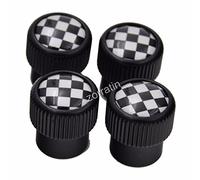 4x Zorratin Black Checkered Check BW Racing Flag Tire Valve Stem Cap Cover for BMW Mini Cooper r50 r53 r56 r56n f55 f56 r55 r52 r57 r58 r59 r60 r61 jcw OEM