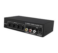 4x1 S-Video & Sound Switcher 4 Input 1 Output for Game Console Home Theater Accessories Multiple Device Switcher