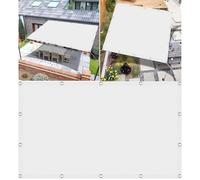 4x10m Sun Awning98% UV Protection & Wind Shield for Patio Garden Balcony CampingDurable Outdoor Canopy with Cord & EyeletsWhite