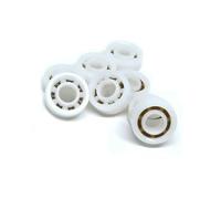 4x10x4mm POM Plastic Bearing With Ceramic Balls MR104K No Seals Rings Insulated Bearings 10Pcs