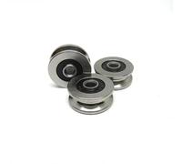 4x18x8mm TV0418 2RS V Groove Track Roller Bearing V0418 2RS Inner Ring Extended Bearing For Rail Linear Motion 1Pcs