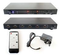 4x2 HDMI Matrix Full HD Input Output Multi Room Distribution Splitter/Switch Box