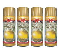 4x200ml METALLIC Glittring Gold Christmas Paint tree decorations spray