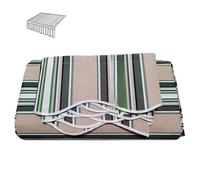 4x2m Replacement Canopy Fabric for Sunshade 280g/m² Heavy-Duty Polyester UV-Resistant Awning Cover Ideal for Outdoor Patio Deck and Garden Use (13x8.2ft)