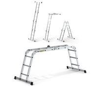 4x3-rung aluminum press-formed multi-purpose ladder 150 kg