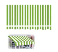 4x3m Awning Replacement Fabric, Green Manual Retractable Canopy Cover, Outdoor Pavilion Canopy Replacement (6x3m / 20x10ft) with Valance