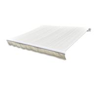 4x3m Waterproof UVResistant Replacement Canopy Fabric Easy to Install Outdoor Shelter Cream Color for Patios Gardens and Camping Use