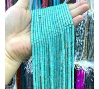 4x4.0mm Natural Stone Shoushan Jasper Loose Spacer Beads for Jewelry Making DIY Earrings Bracelets Charms Accessories-Light turquoise-4x4.0mm 86-90pcs 36cm