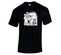 4x4 Four Wheel Drive 4WD Land Off Roader Men's T Shirt - No Road No Problem Black Size XL