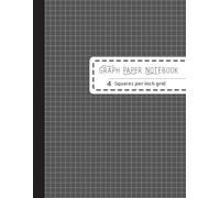 4x4 Grid Graph Paper Notebook - Dark Grey Cover, 8.5 x 11 Inches, 112 Pages: Professional Graph Paper Book for Math, Engineering, Drafting, and Technical Design