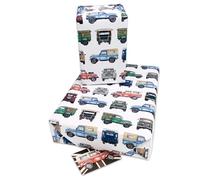 4x4 Off Road Cars 2 pack. Highly Detailed Recreations of Classic Cars Wrapping Paper. Designed and Painted