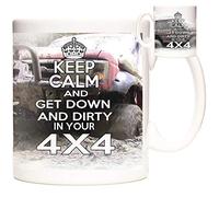 4x4 Off Road Gift Mug, Keep Calm and Get Down and Get Dirty in Your 4X4.