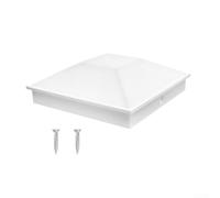 4x4 Post Cap Cover for Wooden Fence Posts Waterproof and Weather Resistant PP Plastic Shield Against Outdoor Elements (1pcs)