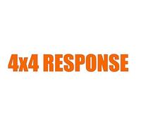 4x4 Response Sticker Lowland Car Door Highland Stickers Search & Rescue choose your size and colour (1000x146mm x 1, Orange)