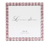 4x4 Silver Metal Sparkle Frame - Soft Pink