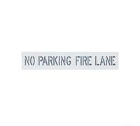 4x48 Inch Silicone No Parking Fire Lane Stencil For Repeated Use, Spray Paint Template To Mark Fire Lanes On Various Outdoor Surfaces