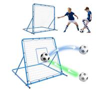 4X4Ft Football Goal Rebounder Net Adjustable Angle Training With Sandbag