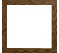 4x4Inch Dark Oak wooden effect Photo / Picture frame Wall Mountable with acrylic display