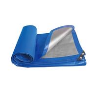 4x4m Waterproof Tarpaulin Cover Sheet 140GSM Mould Resistant Weatherproof UV Resistant Outdoor Protection Easy to Wash PE Material Reinforced Edges with Metal Eyelets
