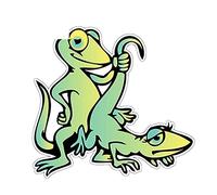 4x5 Gecko Lizard Sex Adult Funny Car Bumper Window Decor Vinyl Sticker Decal