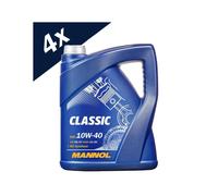 4x5L MANNOL Classic Semi-Synthetic Engine Oil 10W-40 API SN/CH-4
