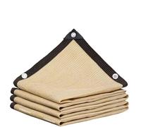4x5m Waterproof Sunshade Sail UV Protection Canopy for Outdoor Garden Patio and CampingBeige Shade Cloth Sun Shelter Outdoor Sun Protection Net