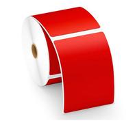 4X6" 100 X 150mm Red Direct Thermal Labels 500/roll Zebra Toshiba Citizen 6X4
