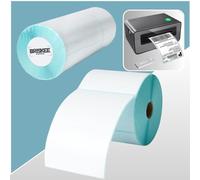 4x6 Direct Thermal Labels 500 Sheets Per Roll | 1 Roll Shipping Labels for Label Printer Address Mailing Postage Royal Mail Evri UPS FedEx Amazon Ebay Shipping Labels, Premium Coated